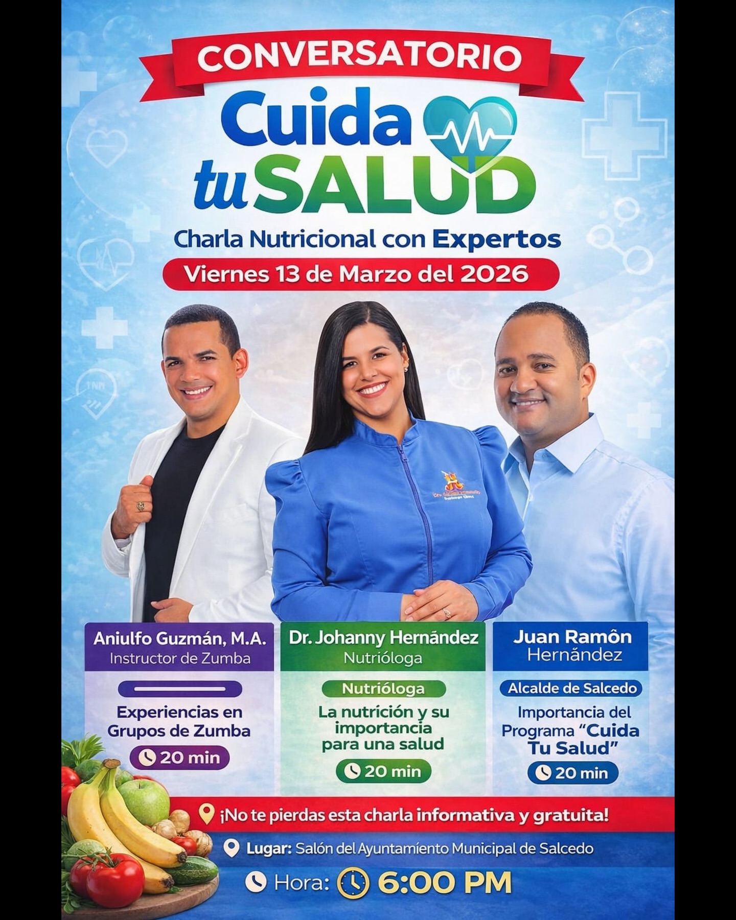 ¡Te invitamos al gran conversatorio “Cuida tu Salud”!